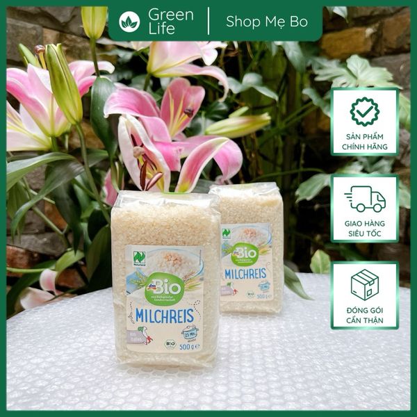 Gạo sữa hữu cơ Bio Dm 500g