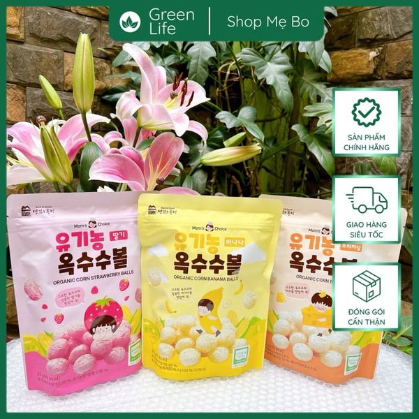 Bánh bỏng bi hữu cơ Mom's Choice cho bé 6M