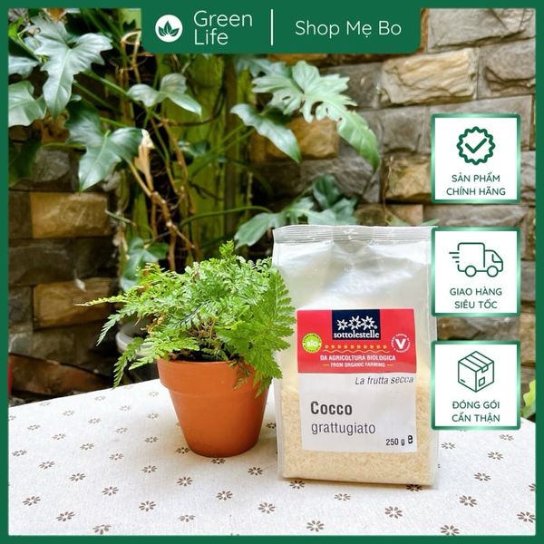 Vụn dừa hữu cơ Sottolestelle 250g