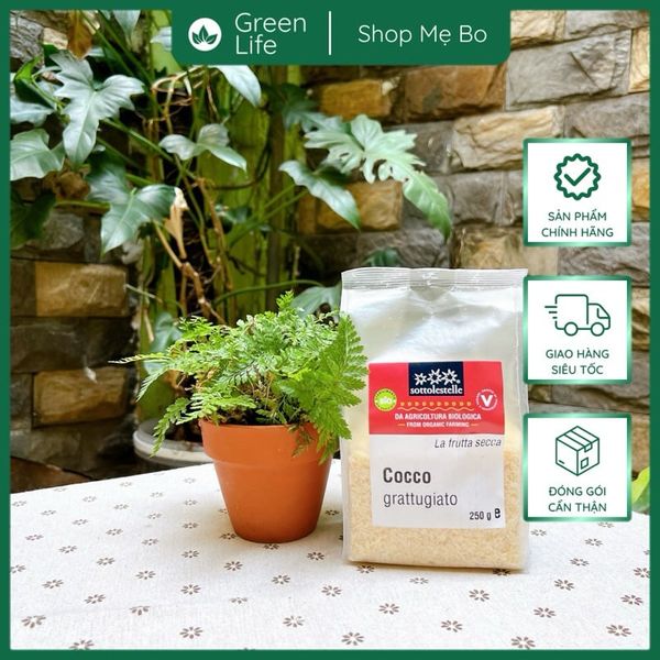 Vụn dừa hữu cơ Sottolestelle 250g