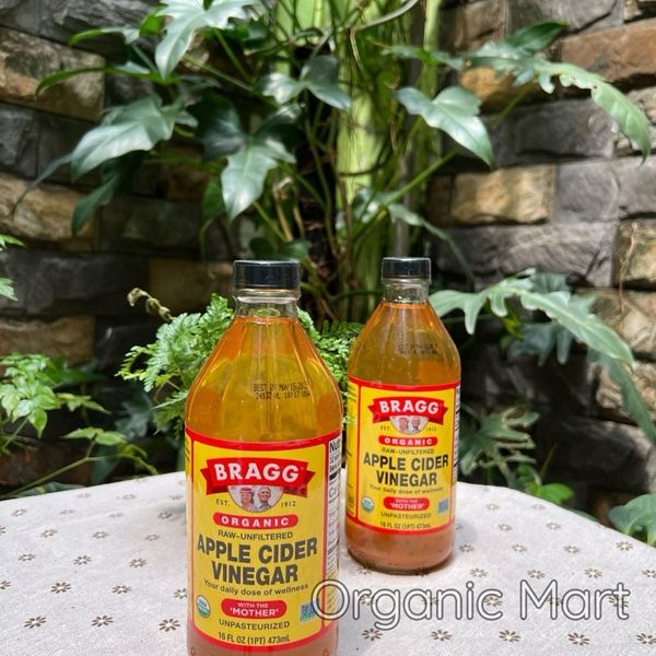 GIẤM TÁO HỮU CƠ BRAGG 475 ML ,946 ML