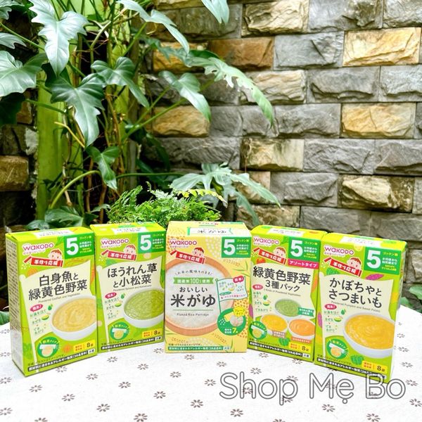 Bột ăn dặm Wakodo cho bé 5-7 tháng tuổi đủ vị