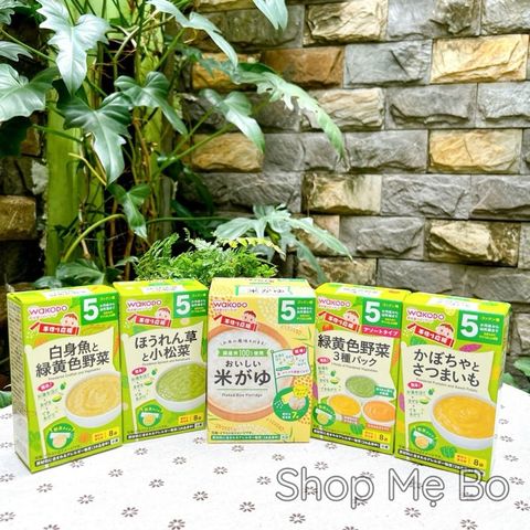 Bột ăn dặm Wakodo cho bé 5-7 tháng tuổi đủ vị