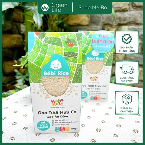 Gạo ăn dặm - Gạo vỡ cám mầm - Gạo vỡ trộn hạt Bébi Rice