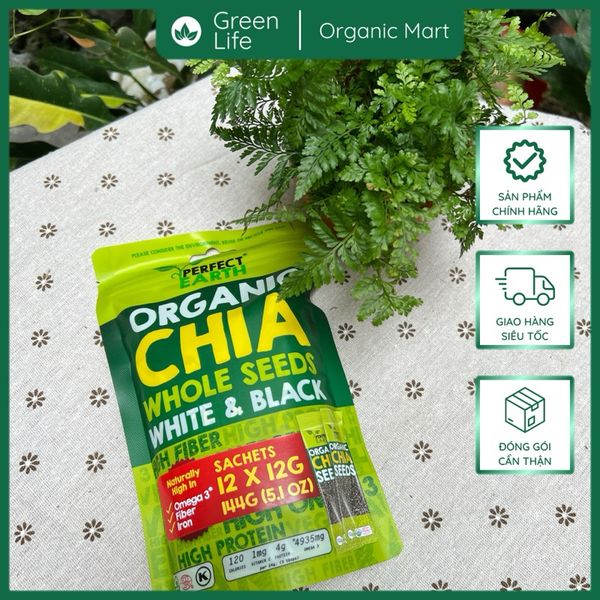 Hạt chia hữu cơ Perfect Earth 144g