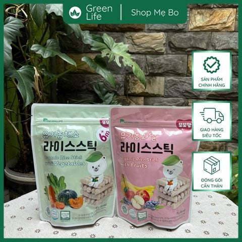 Bánh gạo hữu cơ hình que  Ddoddomam 20g