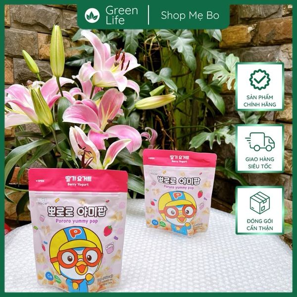 Bánh ăn dặm Pororo vị sữa chua dâu tây - 10g/túi