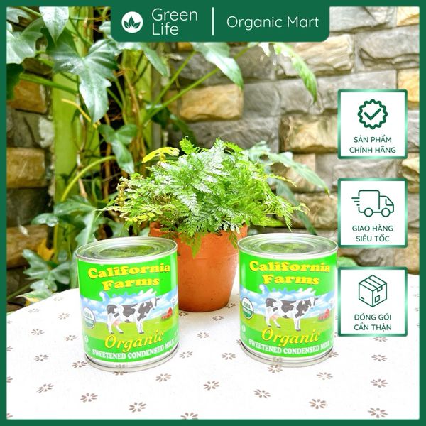 Sữa đặc hữu cơ California farm 397gr