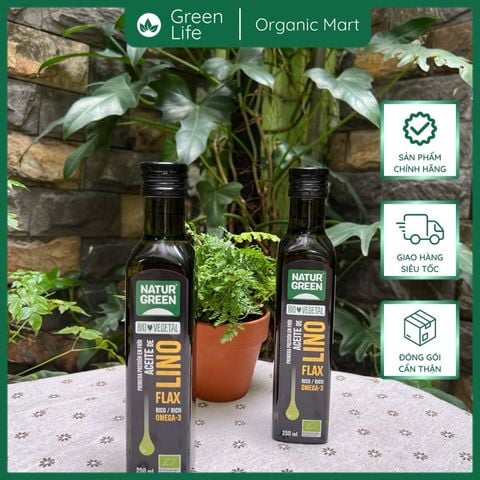 Dầu hạt lanh hữu cơ NaturGreen 250ml