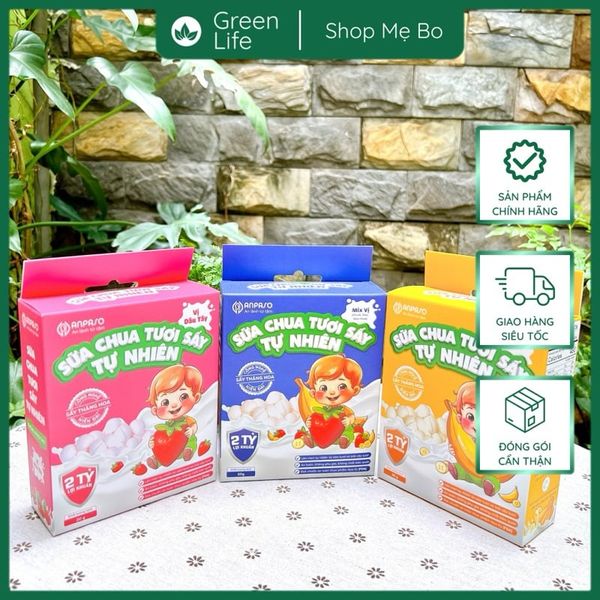 Sữa chua tươi sấy tự nhiên Anpaso cho bé ăn dặm từ 8 tháng