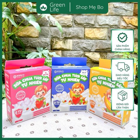 Sữa chua tươi sấy tự nhiên Anpaso cho bé ăn dặm từ 8 tháng