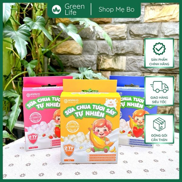 Sữa chua tươi sấy tự nhiên Anpaso cho bé ăn dặm từ 8 tháng