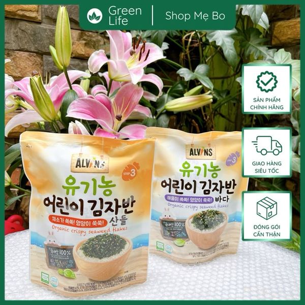 Rong biển hữu cơ rắc cơm Alvins
