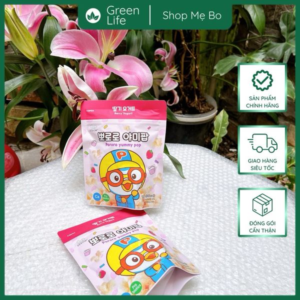 Bánh ăn dặm Pororo vị sữa chua dâu tây - 10g/túi