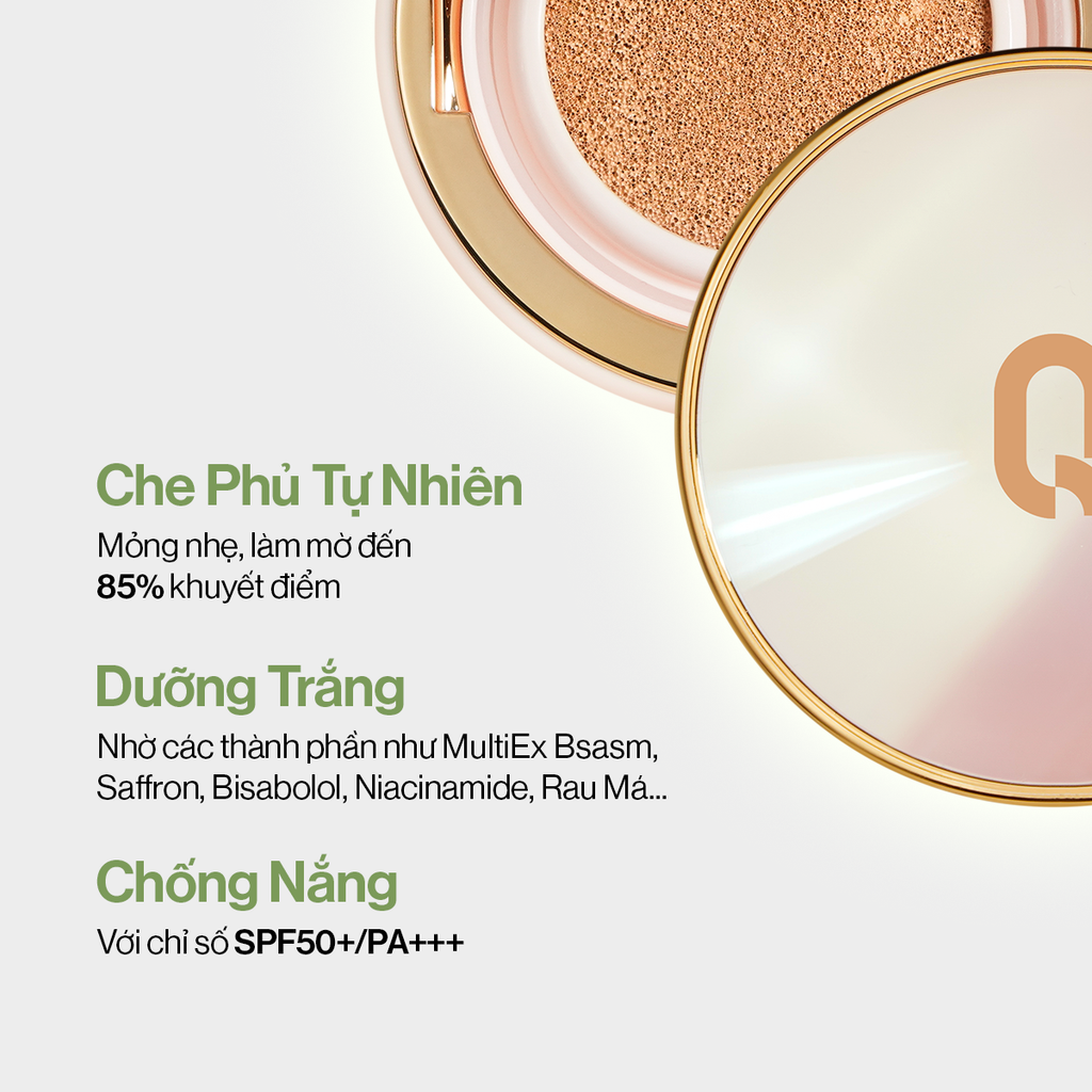 Phấn Nước Glamrr Q Long Wear DD Cushion SPF50+/PA+++ (1 lõi x 13g)