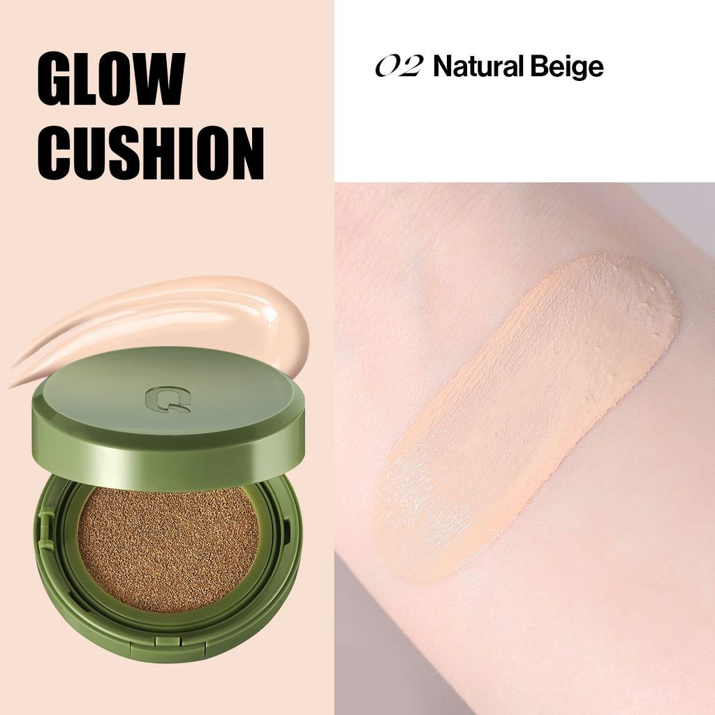 Phấn Nước Căng Bóng Glamrr Q Vegan Super Glow Cushion SPF50+/PA++++ (1 lõi x 15g)