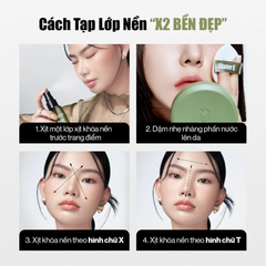 Combo Glamrr Q Cushion & Xịt Khóa Nền Cố Định Glamrr Q Vegan Super Stay Makeup Fixer