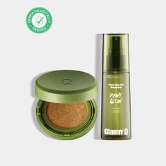 Combo Glamrr Q Cushion & Xịt Khóa Nền Cố Định Glamrr Q Vegan Super Stay Makeup Fixer