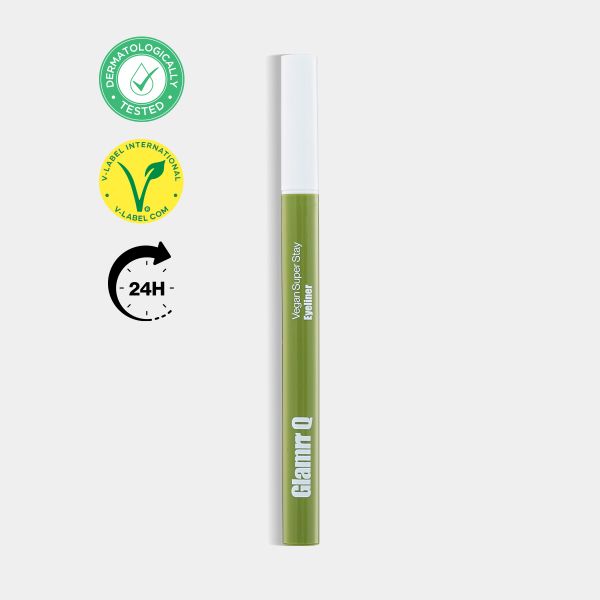 Kẻ Mắt Glamrr Q Chống Nước Thuần Chay Vegan Super Stay Eyeliner (0.6g)