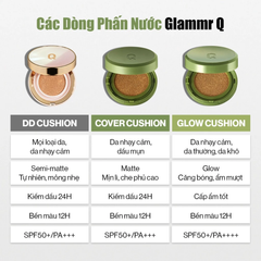 Combo Glamrr Q Cushion & Xịt Khóa Nền Cố Định Glamrr Q Vegan Super Stay Makeup Fixer
