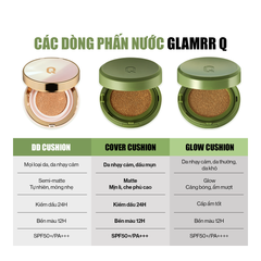 Phấn Nước Che Phủ Glamrr Q Vegan Super Cover Cushion SPF50+/PA+++ (1 lõi x 15g)