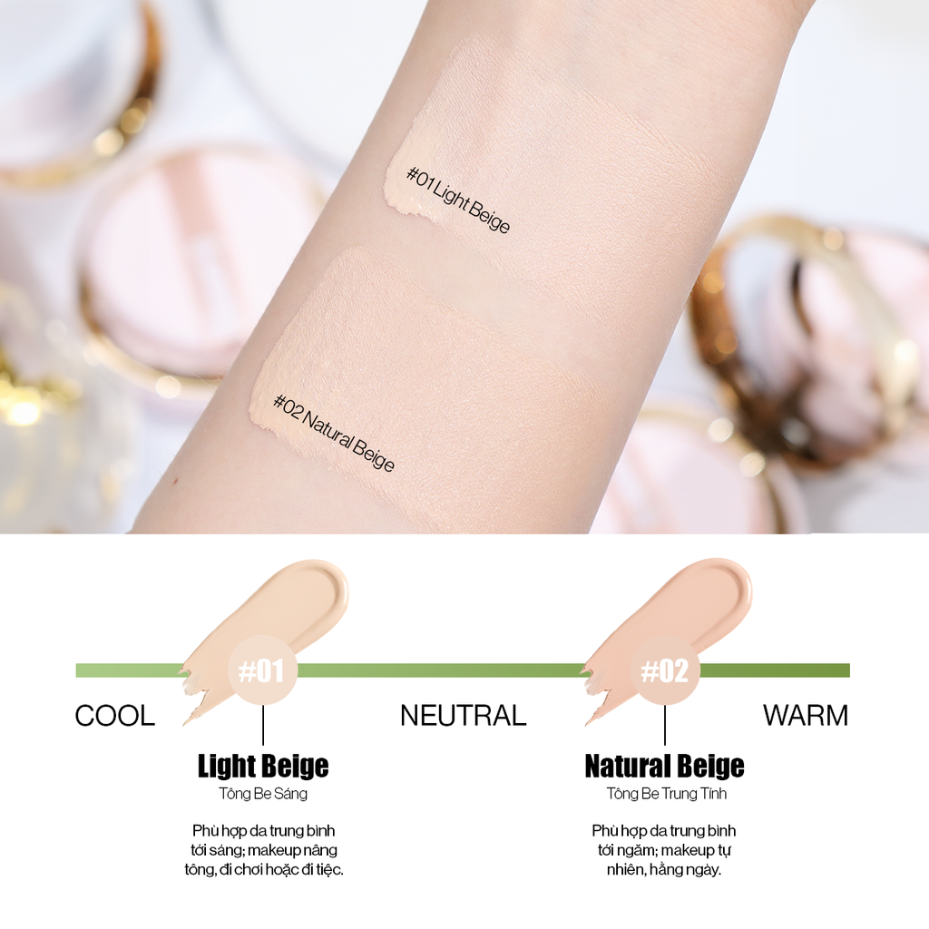 Phấn Nước Glamrr Q Long Wear DD Cushion SPF50+/PA+++ (1 lõi x 13g)