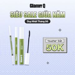 Bộ 3 Trang Điểm Mắt Glamrr Q Chống Nước Thuần Chay (Mascara, Eyeliner, Eye Brow)