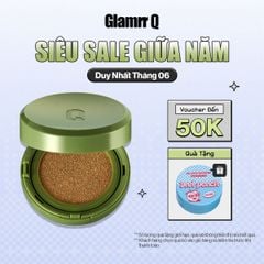 Phấn Nước Căng Bóng Glamrr Q Vegan Super Glow Cushion SPF50+/PA++++ (1 lõi x 15g)