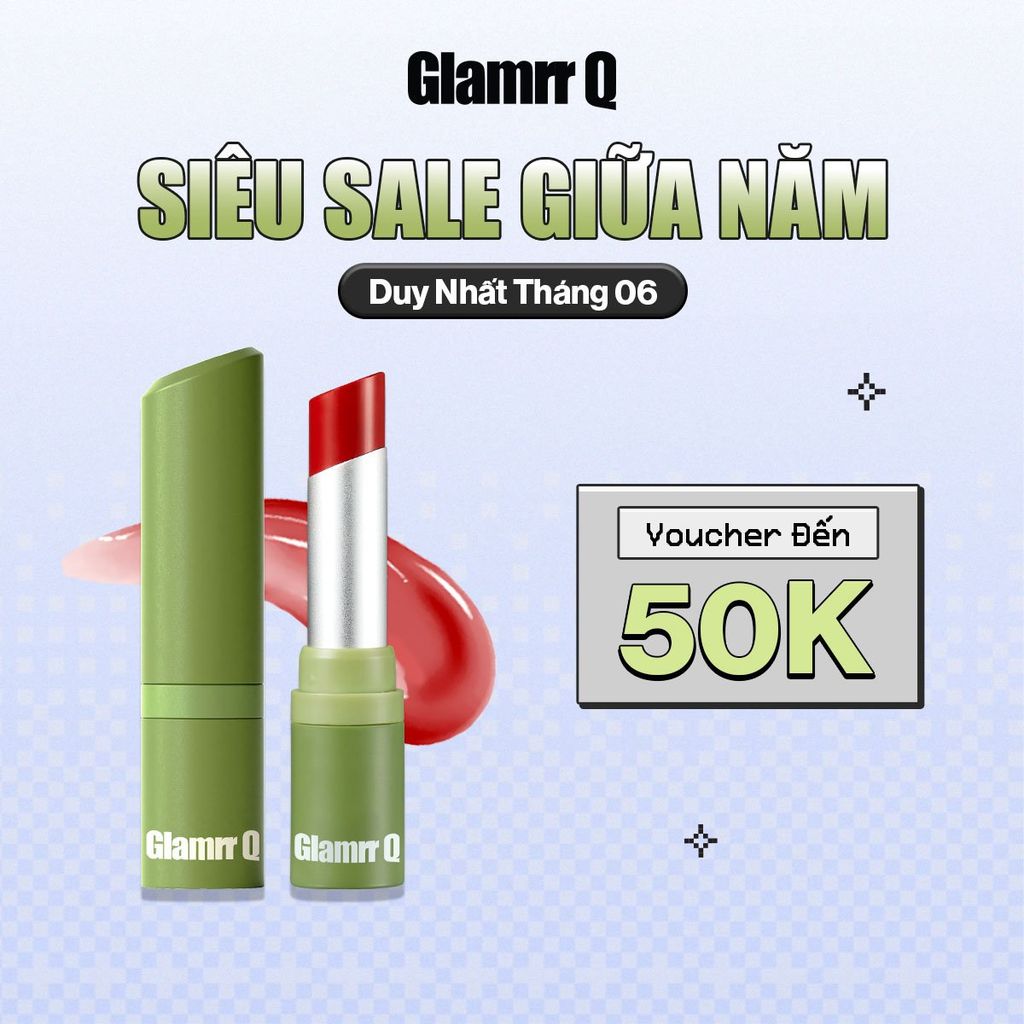 Son Dưỡng Có Màu Thuần Chay Glamrr Q Vegan Super Lip Balm (4.5g)