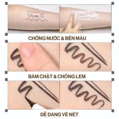 Kẻ Mắt Glamrr Q Chống Nước Thuần Chay Vegan Super Stay Eyeliner (0.6g)