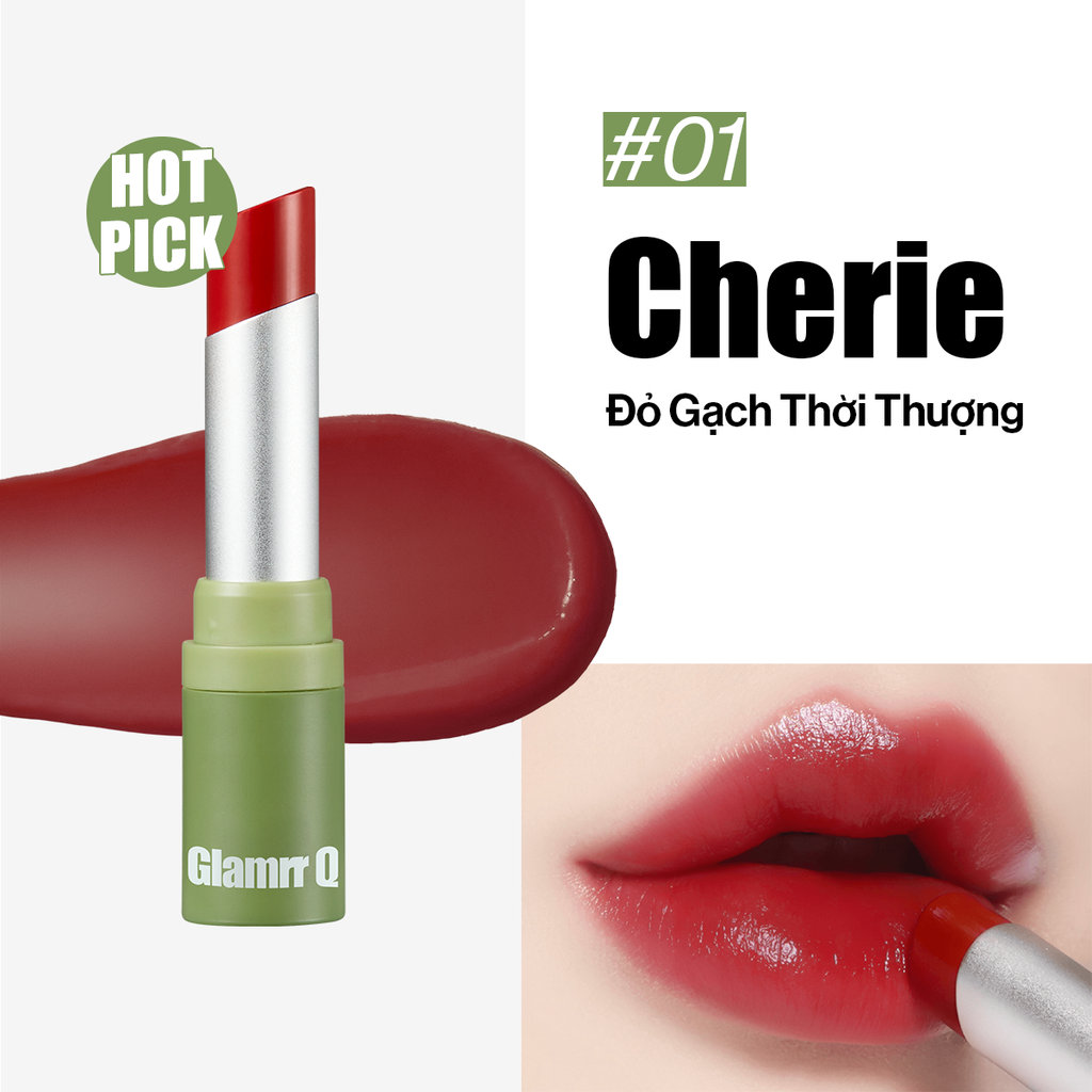 Son Dưỡng Có Màu Thuần Chay Glamrr Q Vegan Super Lip Balm (4.5g)