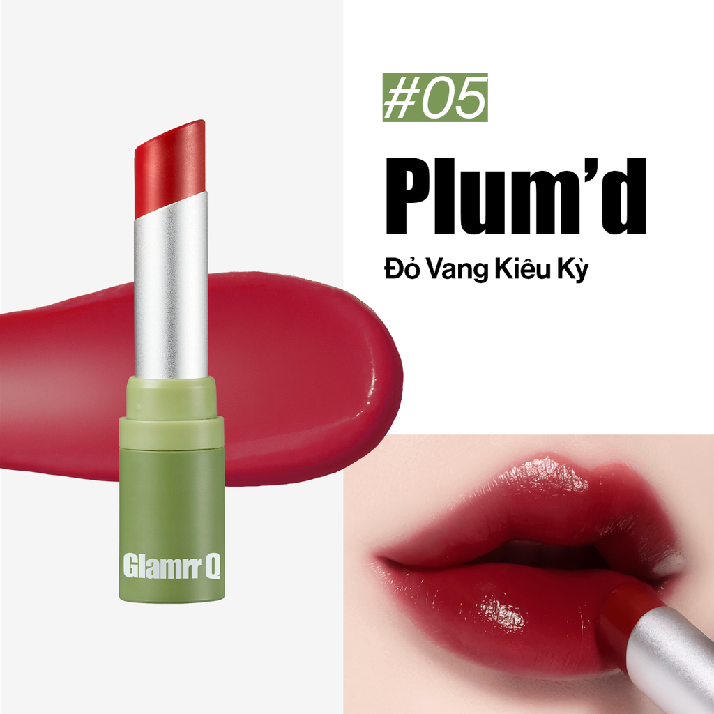 Son Dưỡng Có Màu Thuần Chay Glamrr Q Vegan Super Lip Balm (4.5g)