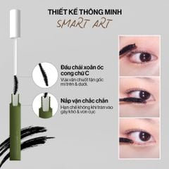 Bộ 3 Trang Điểm Mắt Glamrr Q Chống Nước Thuần Chay (Mascara, Eyeliner, Eye Brow)
