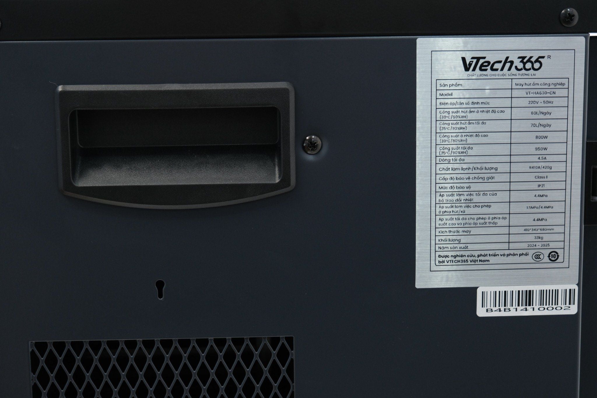  Máy hút ẩm gia đình VTECH365 VT-HA600-CN 60L/ngày 