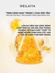 Sữa Tắm Trắng Da Cánh Hoa Cúc Vạn Thọ Weilaiya Chai 450ml