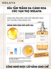 Sữa Tắm Trắng Da Cánh Hoa Cúc Vạn Thọ Weilaiya Chai 450ml