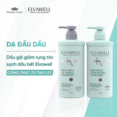 Dầu Gội Giảm Rụng Tóc Sạch Dầu Bết Elvawell 500ml - 1000ml