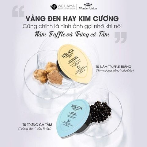 Mini Gội-Xả Phục Hồi Đa Tầng Nấm Truffle Weilaiya 14g