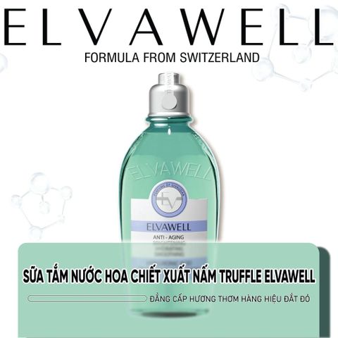 Sữa Tắm Nước Hoa Cấp Ẩm Elvawell Chai 250ml - Hyaluronic Acid Elvawell Baby Blue