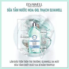 Sữa Tắm Nước Hoa Cấp Ẩm Elvawell Chai 250ml - Hyaluronic Acid Elvawell Baby Blue