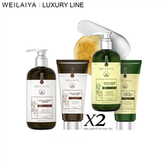 Cặp Gội Xả Gừng Detox - Gừng Thảo Mộc Weilaiya Luxury - Phiên bản mới hiệu quả mọc tóc X2 lần