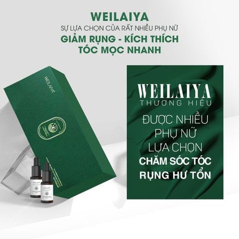 Serum Kích Mọc Và Làm Dày Tóc Weilaiya Ginger Hair Root Nourishing Essence (Hộp 8 lọ 5ml)