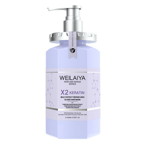 Hấp Đa Tầng Phục Hồi Liên Kết Tóc Weilaiya X2 Keratin Chai 450ml