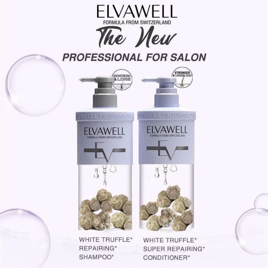 Dầu Xả Phục Hồi Hư Tổn Siêu Suôn Mượt Elvawell 500ml - 1000ml