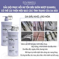 Dầu Xả Phục Hồi Hư Tổn Siêu Suôn Mượt Elvawell 500ml - 1000ml