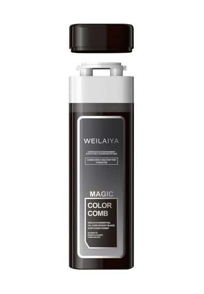[Lõi Màu 100ml] Dầu Gội Phủ Bạc Dưỡng Tóc Weilaiya - màu Đen Tự Nhiên (không bao gồm phụ kiện)
