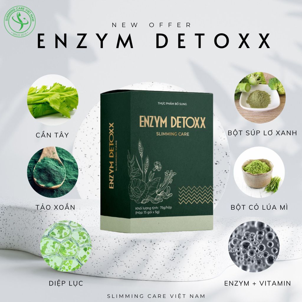 Enzym Detox Slimming Care Hộp 15 Gói