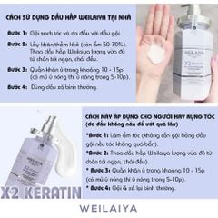 Hấp Đa Tầng Phục Hồi Liên Kết Tóc Weilaiya X2 Keratin Chai 450ml