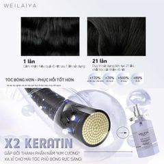 Hấp Đa Tầng Phục Hồi Liên Kết Tóc Weilaiya X2 Keratin Chai 450ml