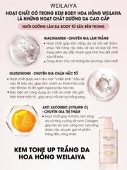 Kem Body Nâng Tone Hoa Hồng Weilaiya 200ml